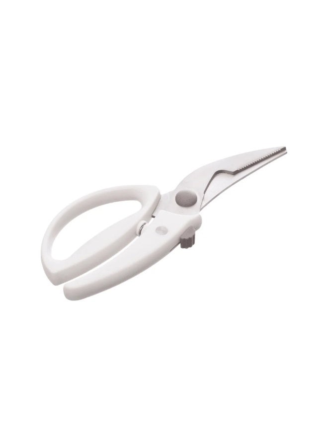 داني هوم مقص مطبخ داني هوم – مقص مطبخ متعدد الأغراض من الفولاذ المقاوم للصدأ مزود بقفل أمان ومقبض أبيض مريح - Image 2