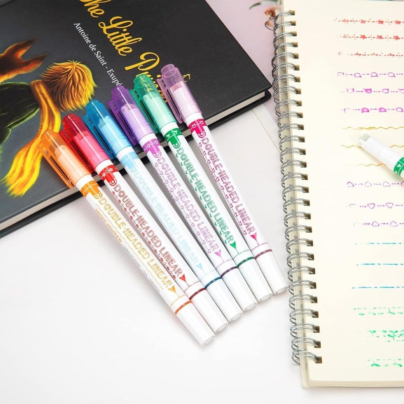 Fitto 6 Piece Curved Two Side Highlighter, 15.2cm Assorted Colors - Image 4