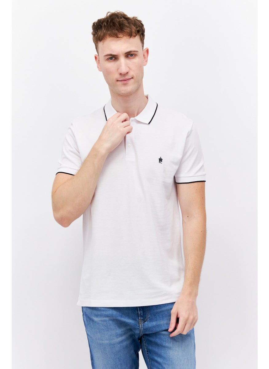 Men Regular Fit Brand Logo Short Sleeve Polo Shirt, White - pzsku/ZCE39982F4DF2D987AC7FZ/45/_/1727187927/16e04300-dae7-4a1e-9ee8-945efcbaf6e4