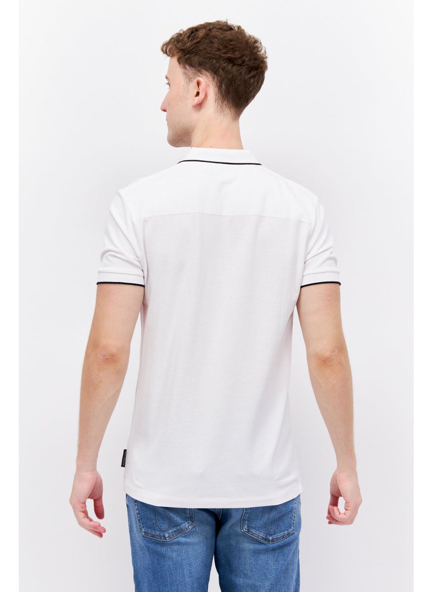 Men Regular Fit Brand Logo Short Sleeve Polo Shirt, White - pzsku/ZCE39982F4DF2D987AC7FZ/45/_/1727187930/cf2c41aa-4c3d-4bcb-b979-4fde4022b6e9