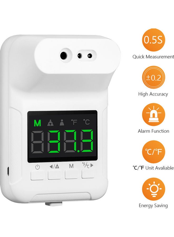 نيبمينينت ميزان حرارة رقمي للجبهة بدون لمس مزود بشاشة LCD يثبت على الحائط - Image 2