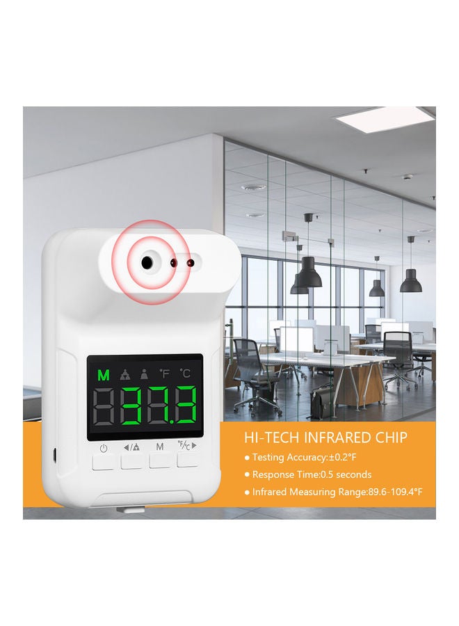 نيبمينينت ميزان حرارة رقمي للجبهة بدون لمس مزود بشاشة LCD يثبت على الحائط - Image 3