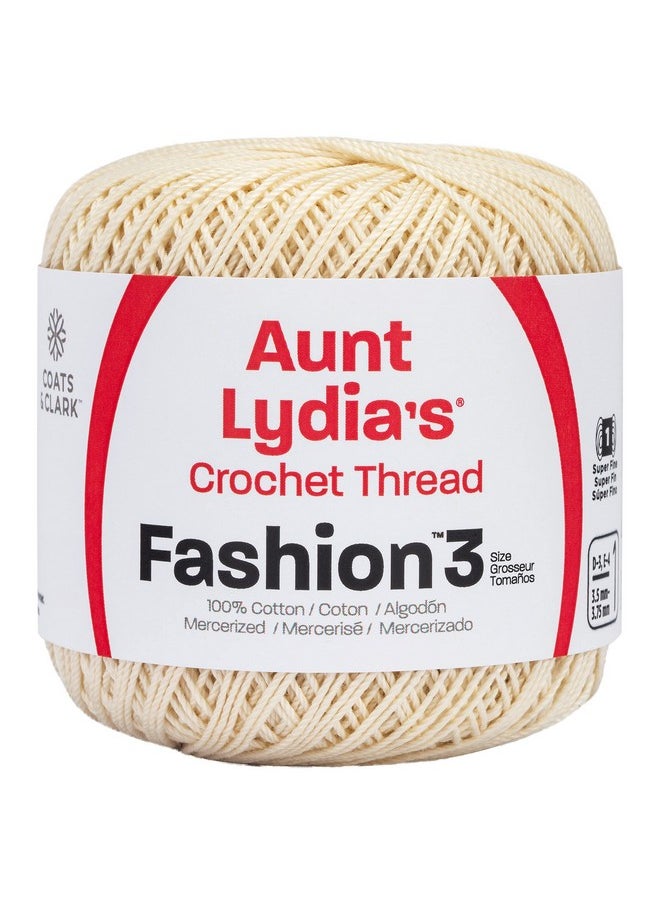 Aunt Lydia - Coats Crochet Fashion Crochet Thread, 3, Bridal White - Image 1