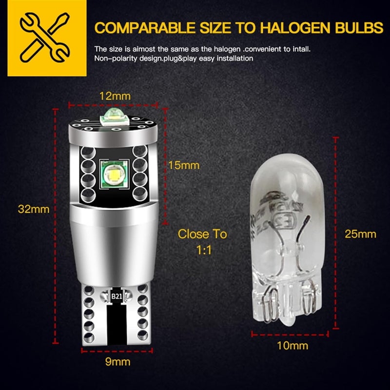 Wivplex LED Clearance Light Bulb Lamp W5W T10 - Image 3