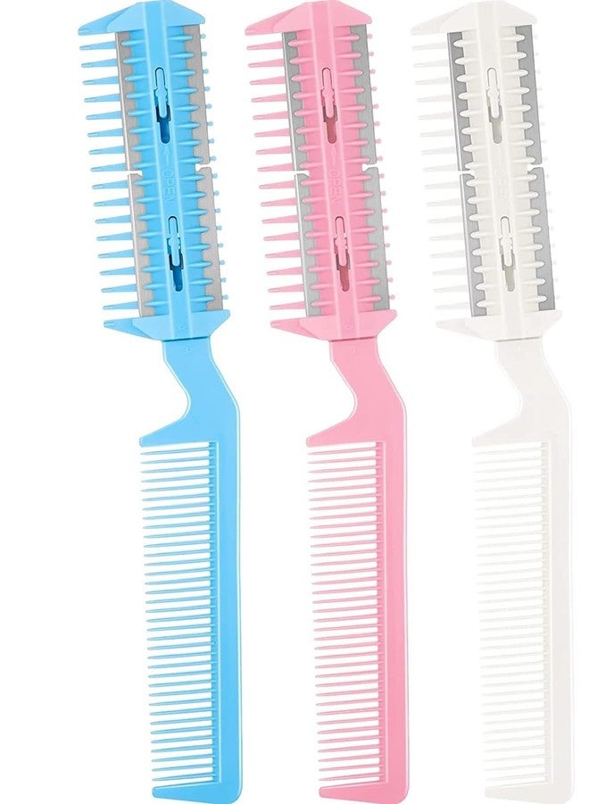 AKADO Razor Comb, Hair Cutter Comb Cutting Scissors, Double Edge Razor, Hair Thinning Comb Slim Haircuts Cutting Tool (Multicolor, Pack of 1) - Image 1