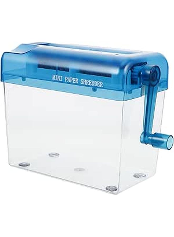 Manual Portable Desktop Paper Shredder for Office Home Handheld Document Cutting Tool - Image 1