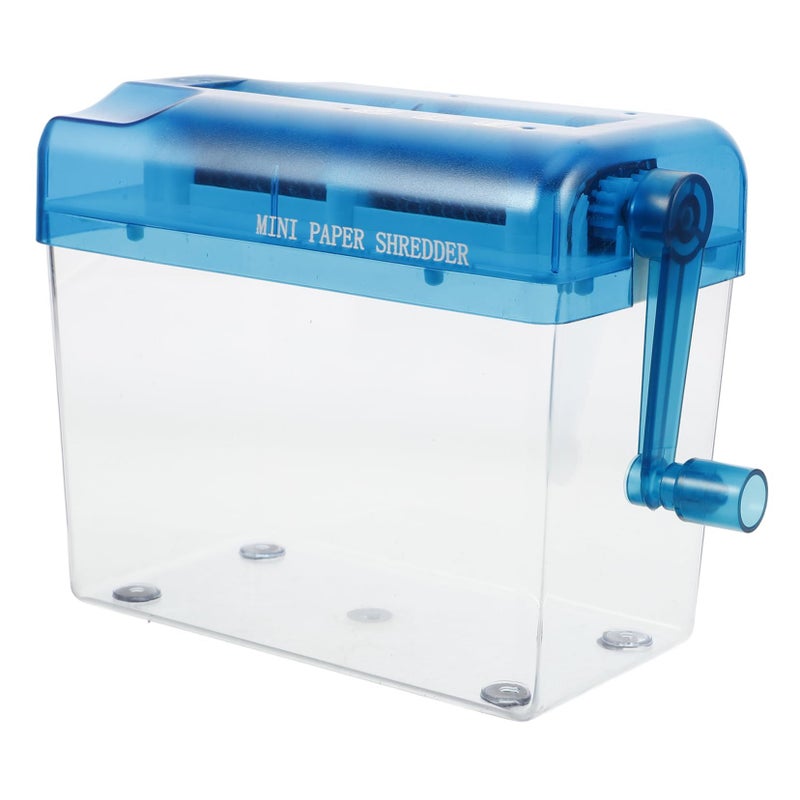 Manual Portable Desktop Paper Shredder for Office Home Handheld Document Cutting Tool - Image 2