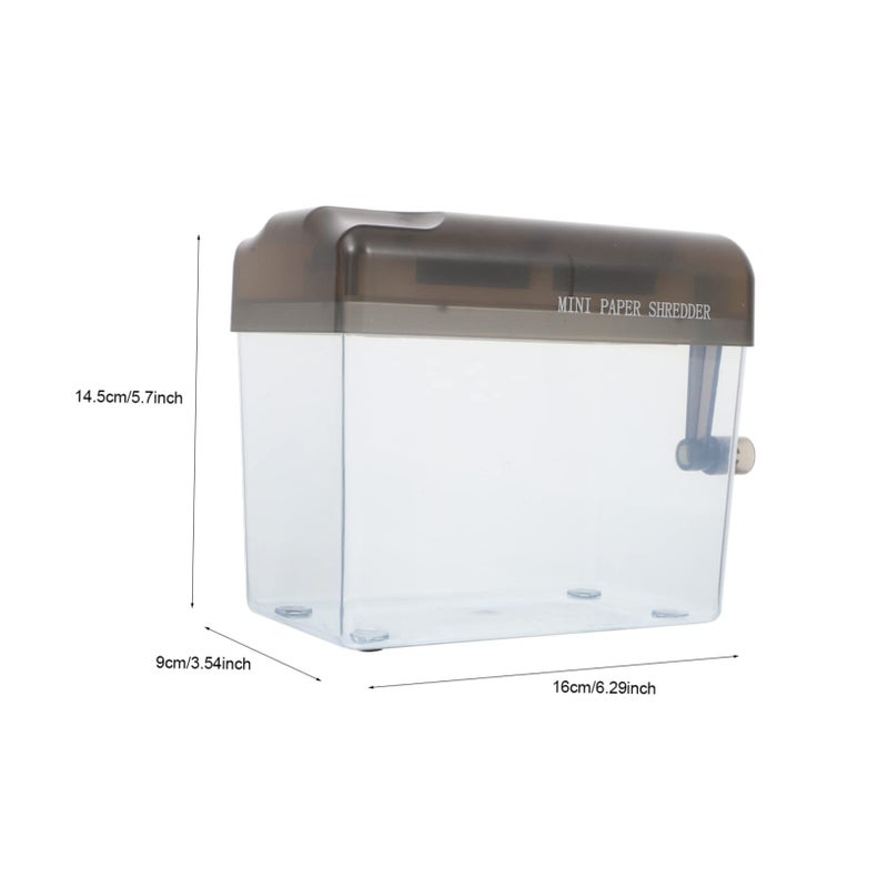 Manual Portable Desktop Paper Shredder for Office Home Handheld Document Cutting Tool - Image 3