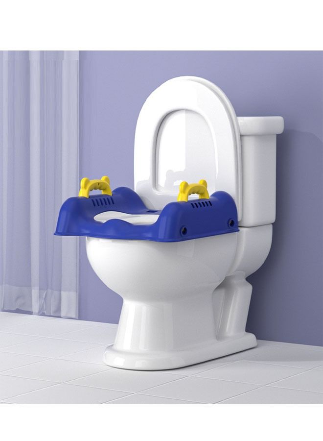 إن كي أكس كرسي مرحاض للأطفال قابل للطي ومضاد للانزلاق مع سلم قابل للتعديل - Image 3