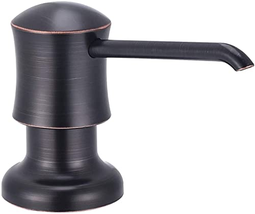 SAMODRA Sink Soap Dispenser for Kitchen Oil Rubbed Bronze Dish Lotion Dispenser 12 OZ Bottle Built in Design Refill from The Top - Image 1
