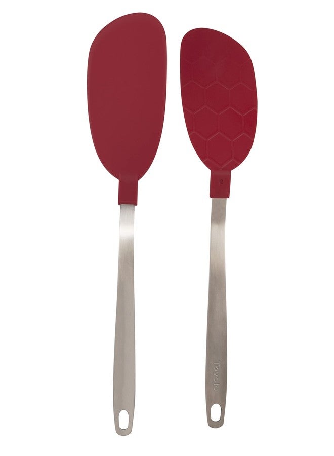 Tovolo Nylon Spatula Flipper Jumbo Turner for Flipping Pancakes Eggs & More, Dishwasher Safe BPA Free Flexible Nylon Cooking Utensil Kitchen Spatula for Nonstick Cookware & Griddles, Cayenne Red - Image 4