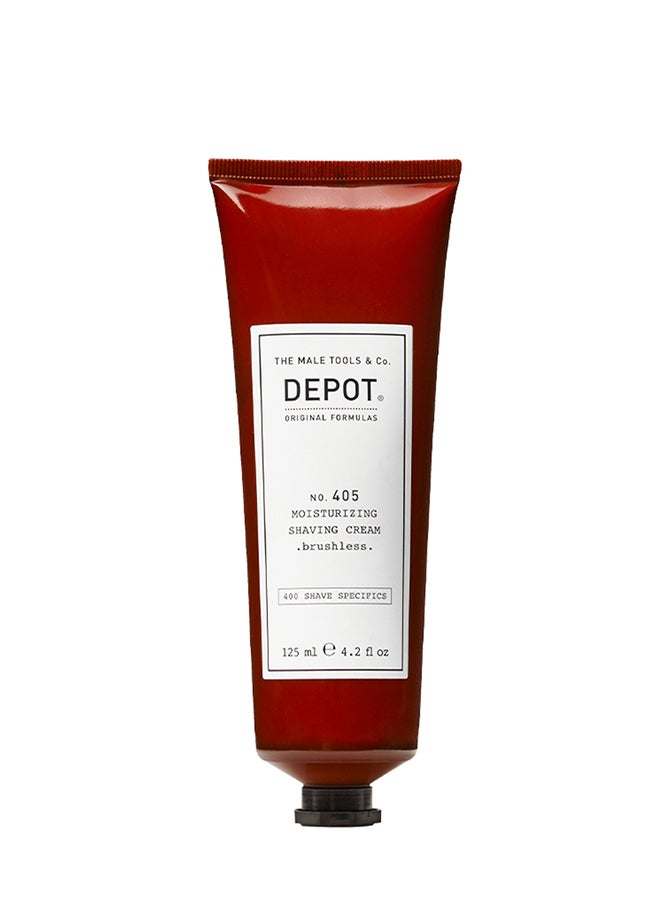 Depot Moisturizing Brushless Shaving Cream - Provides a Smooth, Close Shave without a Brush, Hydrates Skin & Reduces Razor Burn (125 ml) - Image 1
