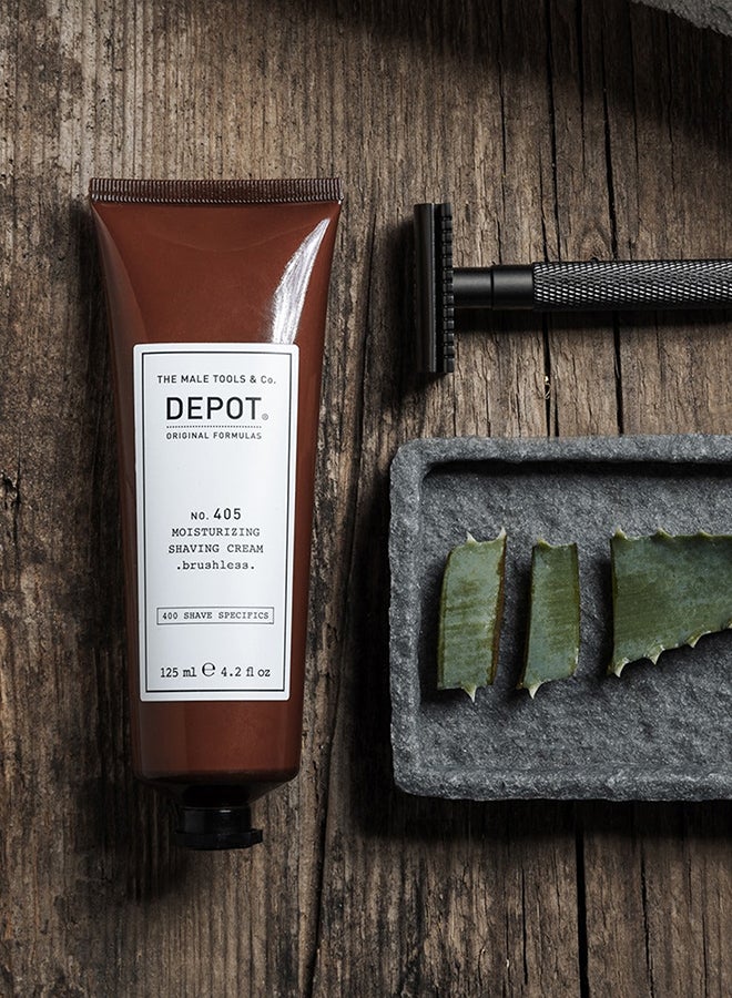 Depot Moisturizing Brushless Shaving Cream - Provides a Smooth, Close Shave without a Brush, Hydrates Skin & Reduces Razor Burn (125 ml) - Image 2