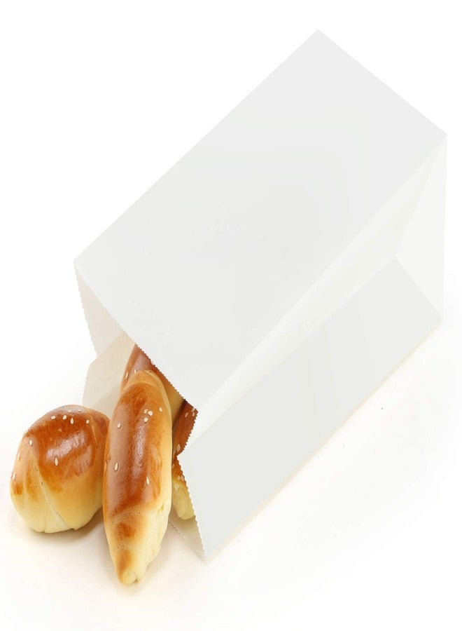 BagDream Paper Lunch Bags 6lb 100Pcs Kraft Bulk, Craft, Bread, White Snack Bags, 6x3.54x11 Inches Sack Lunch Bags - Image 5