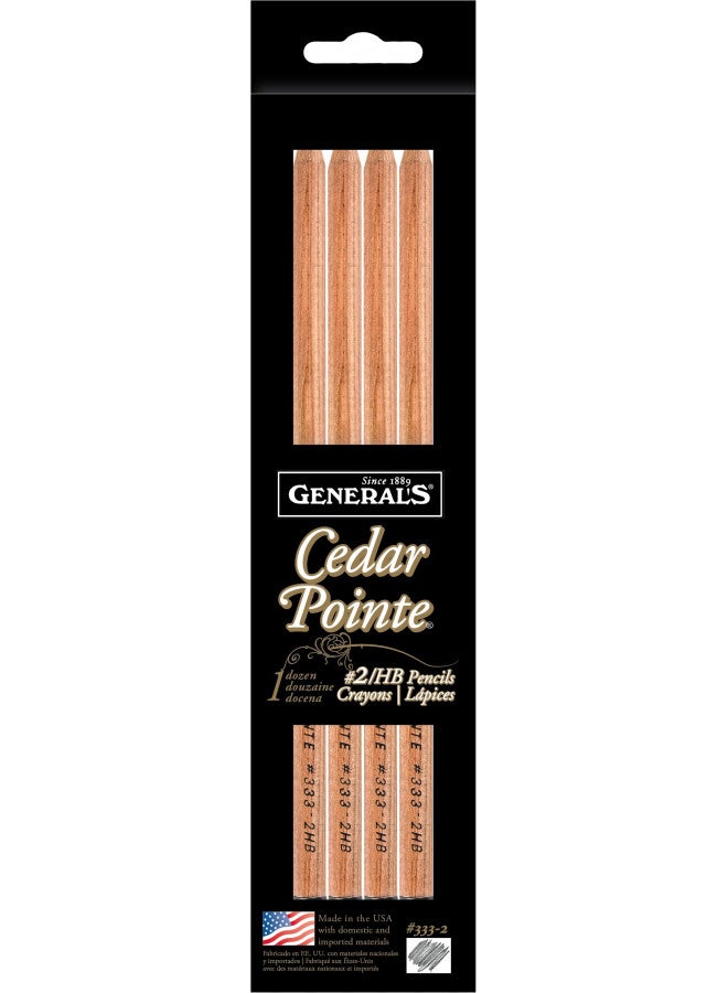 General Pencil Company Cedar Pointe No. 2 Pencil (ANG333-2)], 12-pack