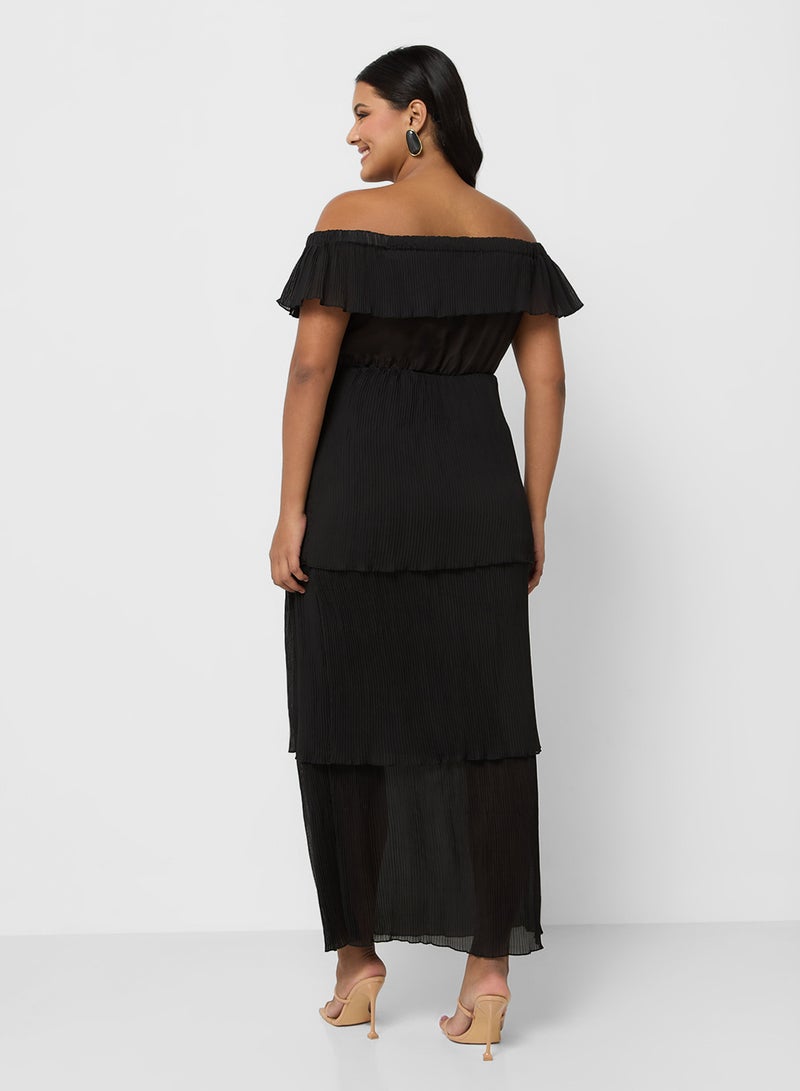 Ella Plus Tiered Chiffon Dress - Image 2