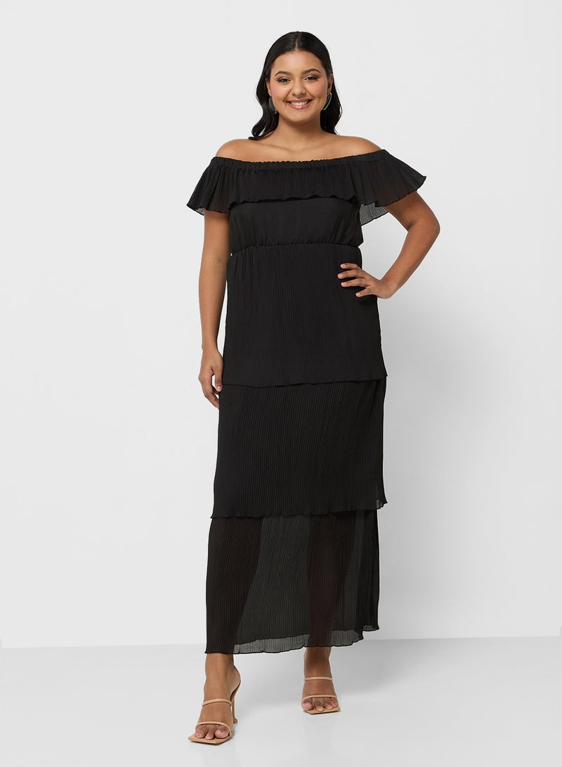 Ella Plus Tiered Chiffon Dress - Image 1