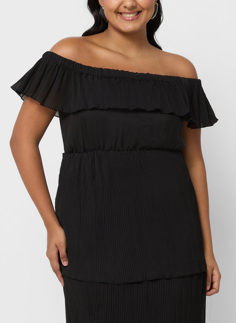 Ella Plus Tiered Chiffon Dress - Image 3