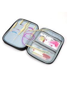 Excefore Storage Case for Circular Knitting Needles, Knitting and Crochet Organiser, Crochet Tool Organiser Case, Knitting Accessories Zipper Bag  - Image 4