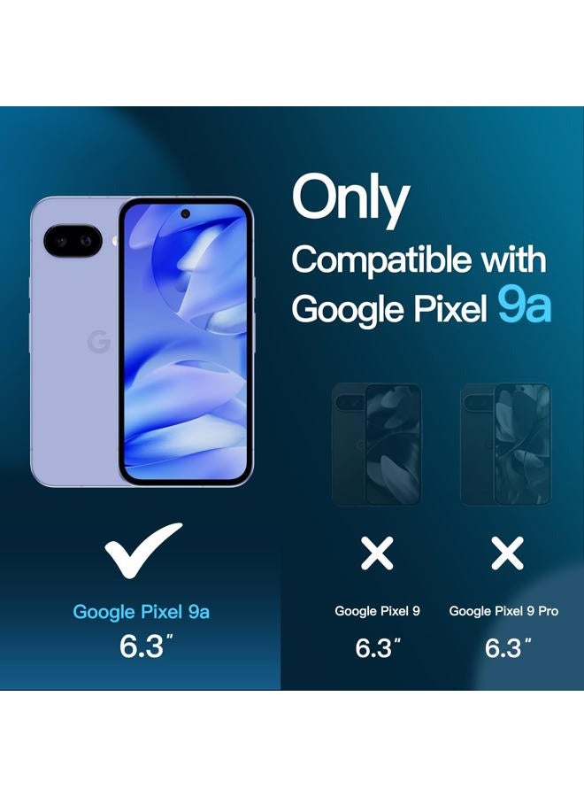 Jetech حماية شاشة لجوجل بيكسل 9a بحجم 6.3 بوصة 2025، فيلم زجاجي مقسى مع أداة تركيب سهلة، متوافق مع بصمة الإصبع، وضوح عالي، عبوة 3 قطع - Image 2