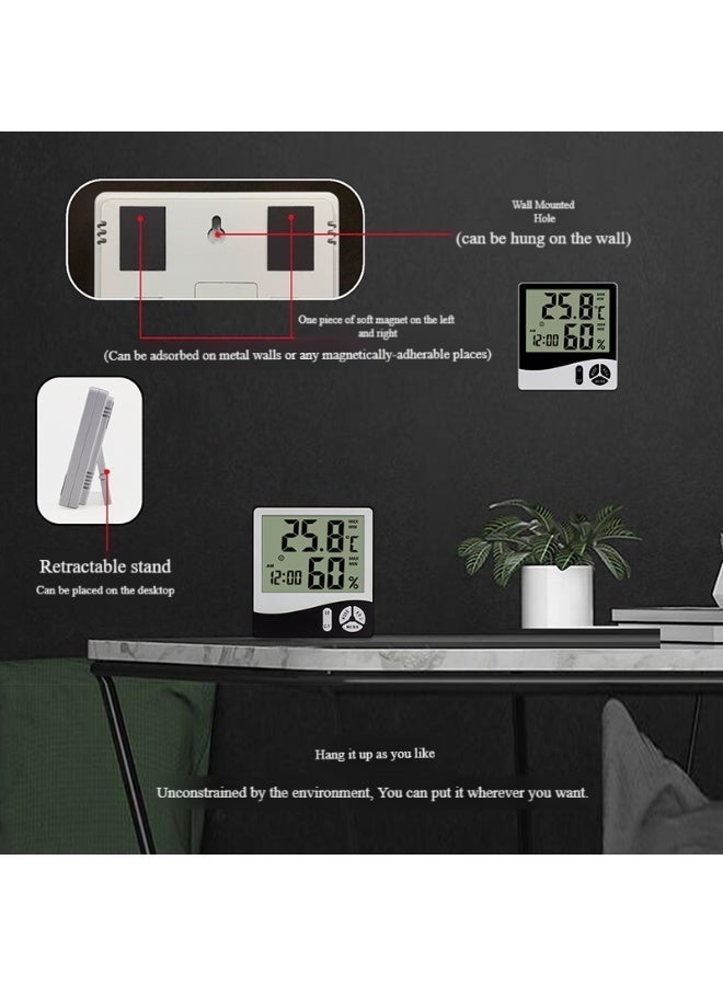 BABONA Digital Hygrometer Indoor Thermometer, Room Temperature Humidity Monitor with Large LCD Display for Home Office and Baby Room - Image 3