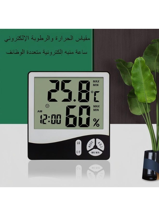 BABONA Digital Hygrometer Indoor Thermometer, Room Temperature Humidity Monitor with Large LCD Display for Home Office and Baby Room - Image 1