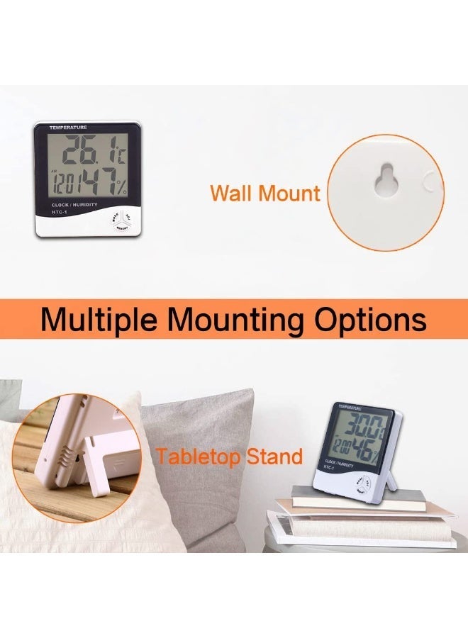 BABONA Digital Hygrometer Indoor Thermometer, Room Temperature Humidity Monitor with Large LCD Display for Home Office and Baby Room - Image 4