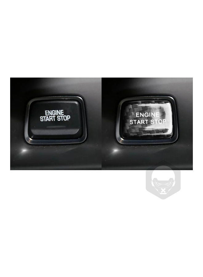 NIBEMINENT Carbon Fibre Protector Car Engine Start Stop Switch Button Sticker For Chevrolet Camaro 2016+ - Image 3