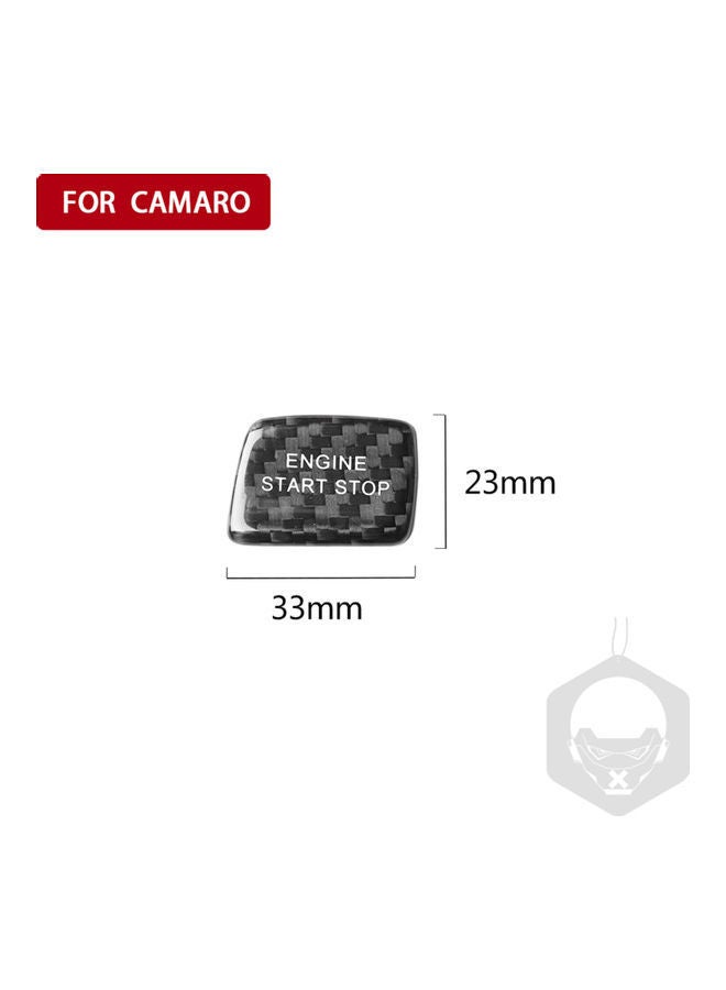 NIBEMINENT Carbon Fibre Protector Car Engine Start Stop Switch Button Sticker For Chevrolet Camaro 2016+ - Image 5