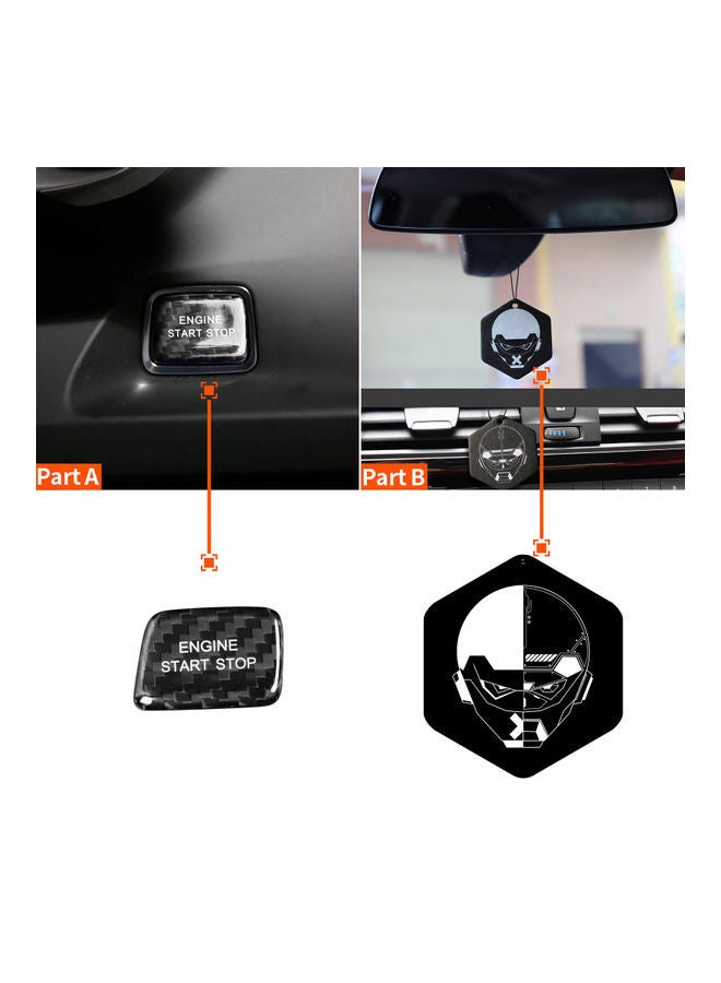 NIBEMINENT Carbon Fibre Protector Car Engine Start Stop Switch Button Sticker For Chevrolet Camaro 2016+ - Image 2