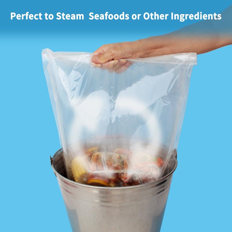 ECOOPTS 10Ã—Seafood Boil Bags Medium Size Boil Bag for fish, crab, shrimp, and veggies - cooking and storage bag (Medium) - Image 3