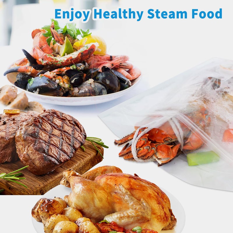 ECOOPTS 10Ã—Seafood Boil Bags Medium Size Boil Bag for fish, crab, shrimp, and veggies - cooking and storage bag (Medium) - Image 5
