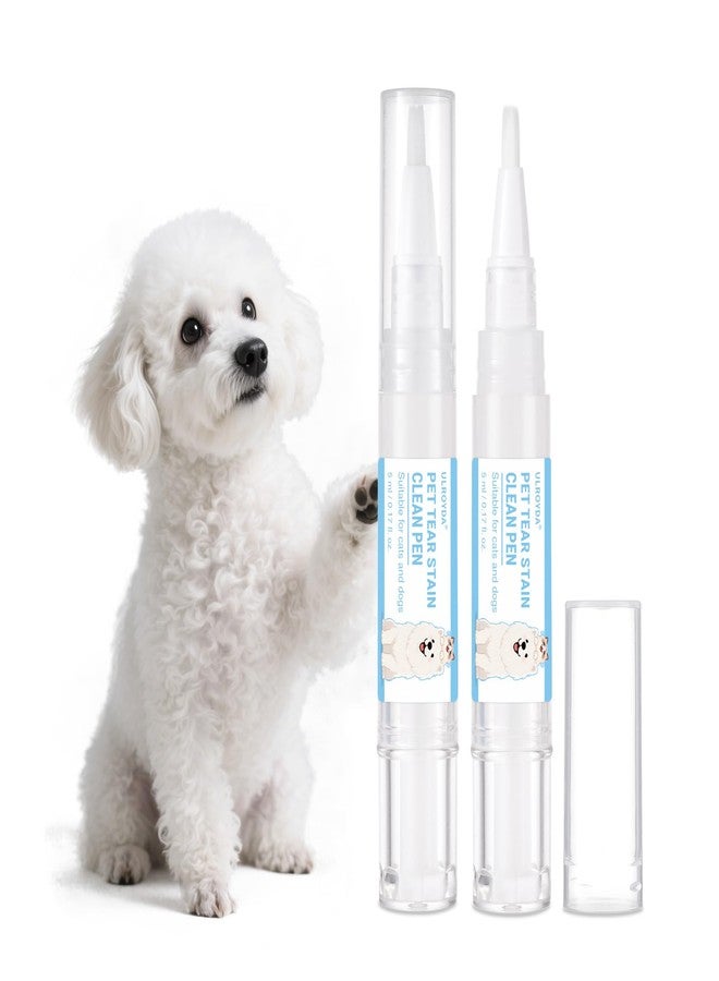 ulroyda Tear Stain Remover for Dogs & Cats, Natural Gentle Pet Tear Stain Clean Pen,Effectively Cleans Tear Stains, Eye Discharge & Debris, Pefect for White Dogs - Image 1