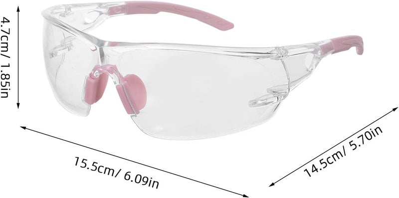 Windproof Protective Safety Goggles, Anti-fog Industrial Eye Protection for Motorcycle Riding and Construction Work, Rose Frame - Image 2