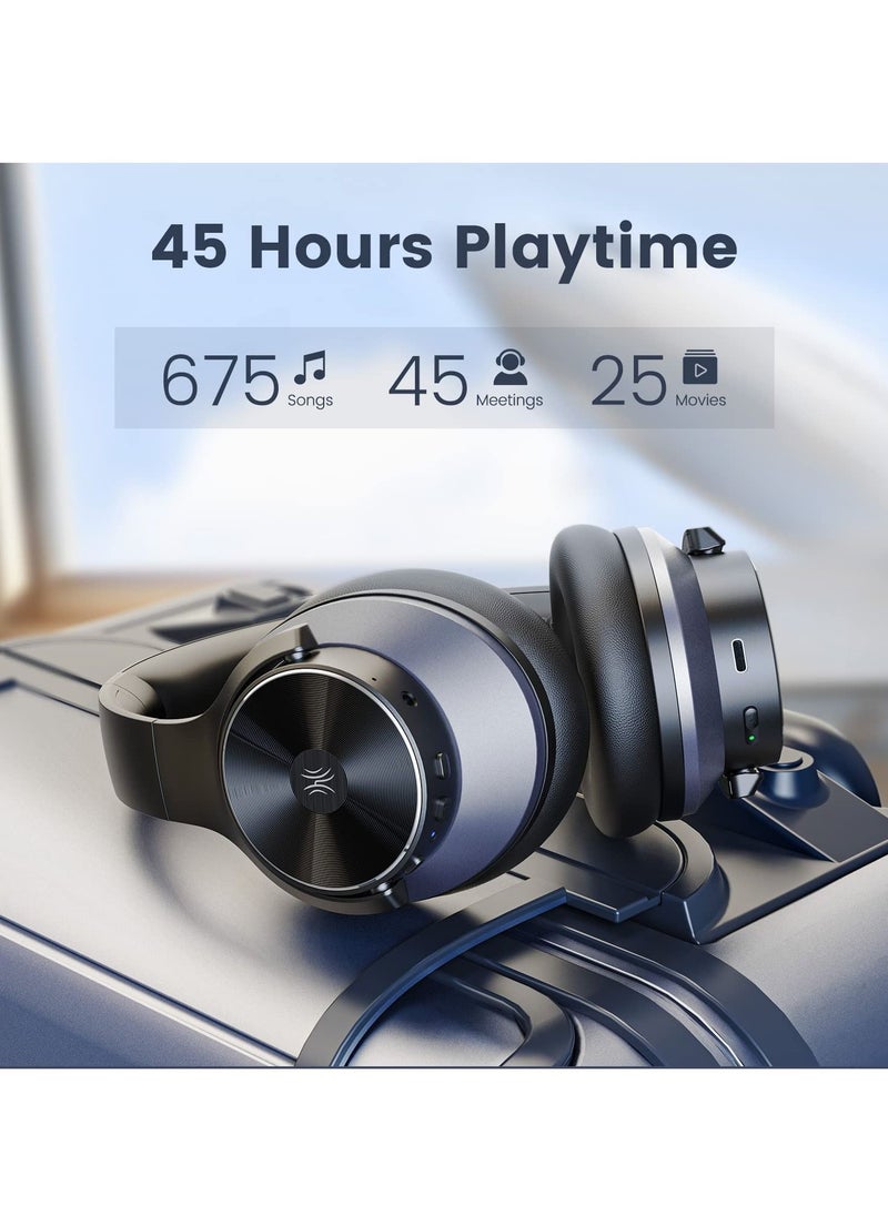 OneOdio A10 ANC Hi-Res Bluetooth Headset,Hybrid Active Noise Cancelling Over-Ear Headphone,Deep Bass for Travel Home Office  - Image 5