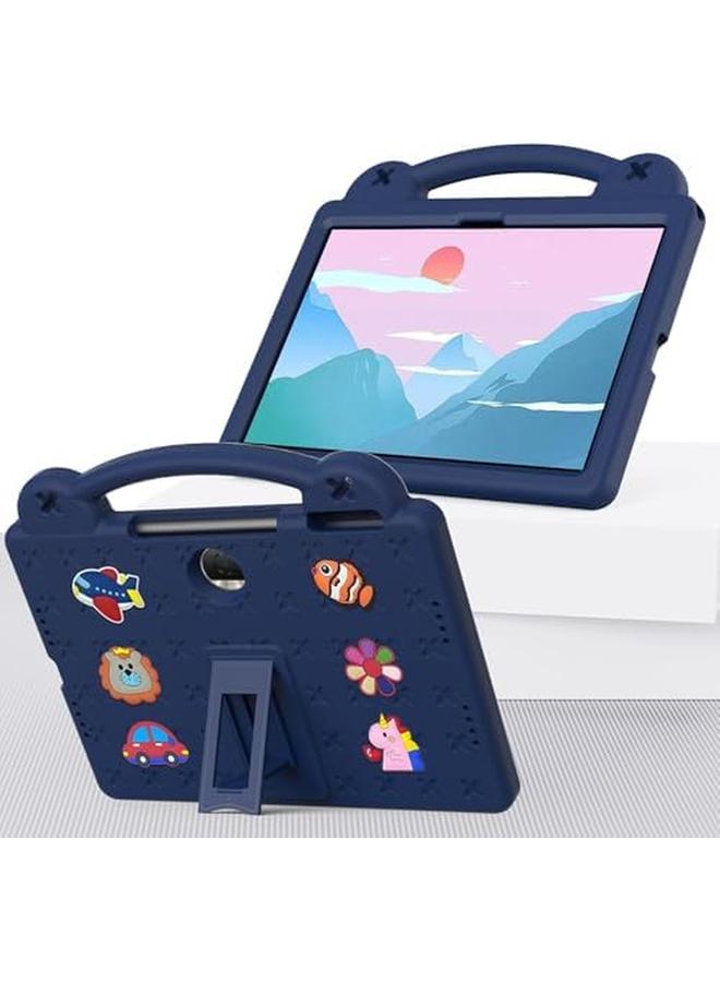 erorex Tablet Case For Honor Pad 9 2023 12.1 Inch Kids Friendly Universal Lightweight Shockproof Protective Case With Shoulder Strap And Stand Handle (Navy Blue)  - Image 3