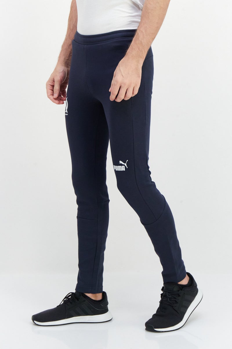 PUMA Men Slim Fit Brand Logo Training Track Pants, Navy - Image 4