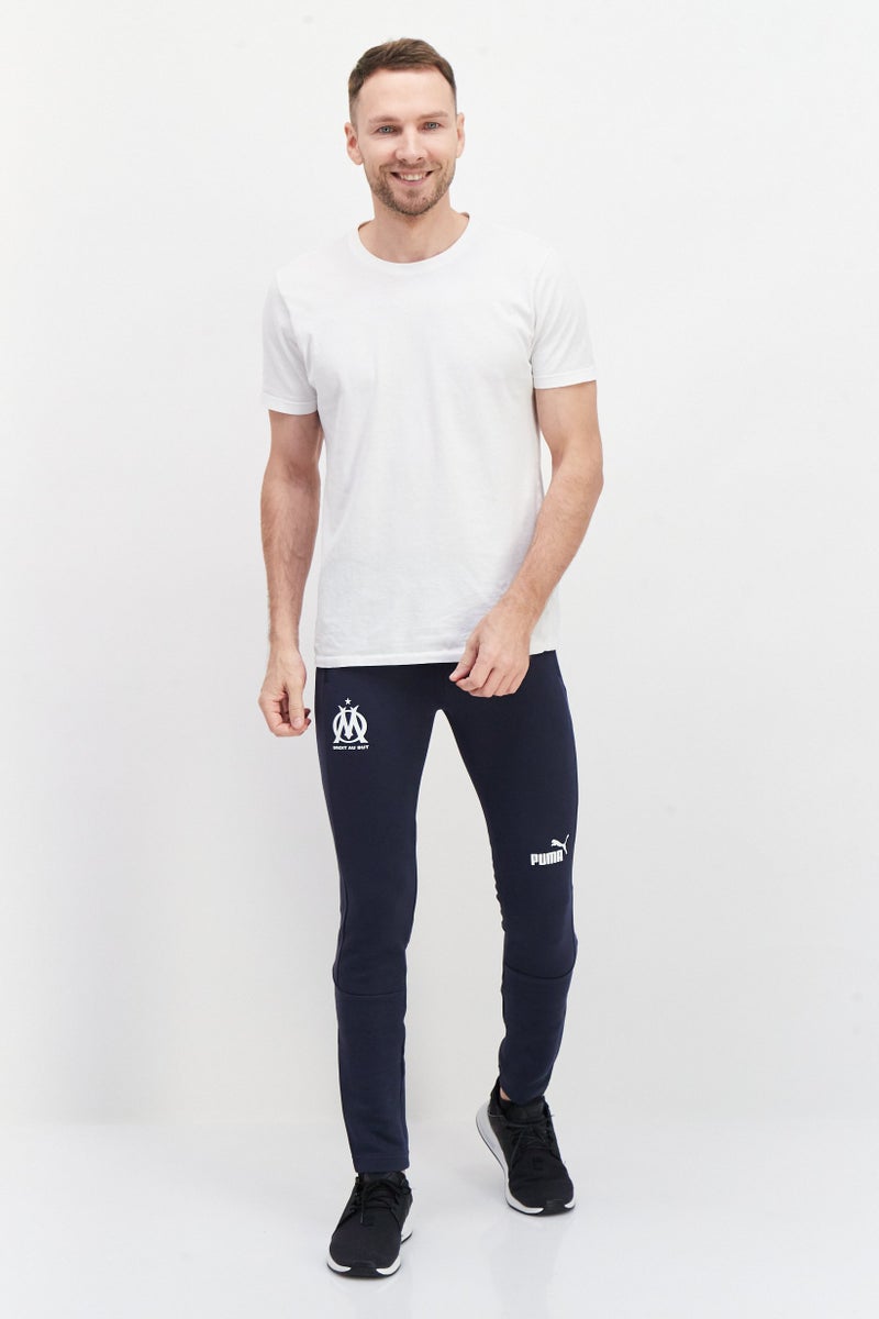 PUMA Men Slim Fit Brand Logo Training Track Pants, Navy - Image 3