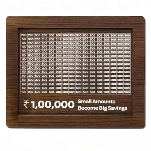 Bhikham Creation Wooden Piggy Bank for Kids & Adults – Dual Slot for Coins & Cash | Handmade Money Saving Box, Secure Lockable Design, Ideal Gift for All Ages - Image 2