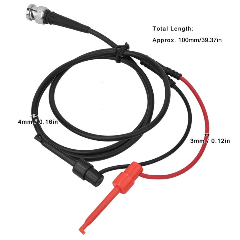 BNC Test Hook Cable PVC Copper Dual Test Line for Oscilloscope and Vehicle Electrical Maintenance 100cm Length - Image 5