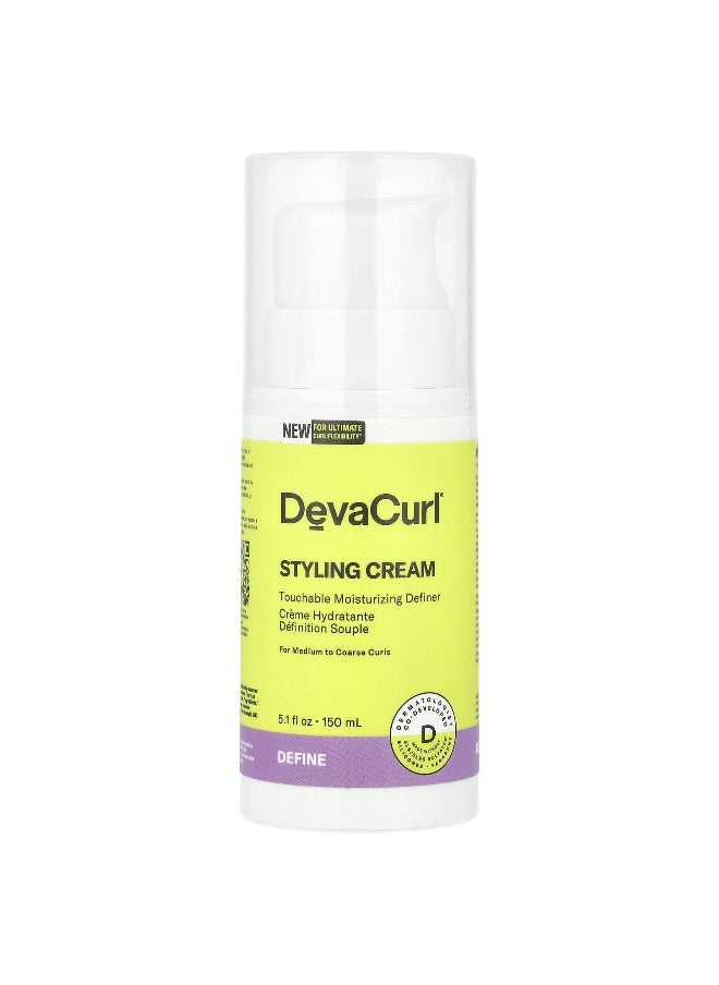 DevaCurl DevaCurl, Styling Cream, Touchable Moisturizing Definer, 5.1 fl oz (150 ml)  - Image 1