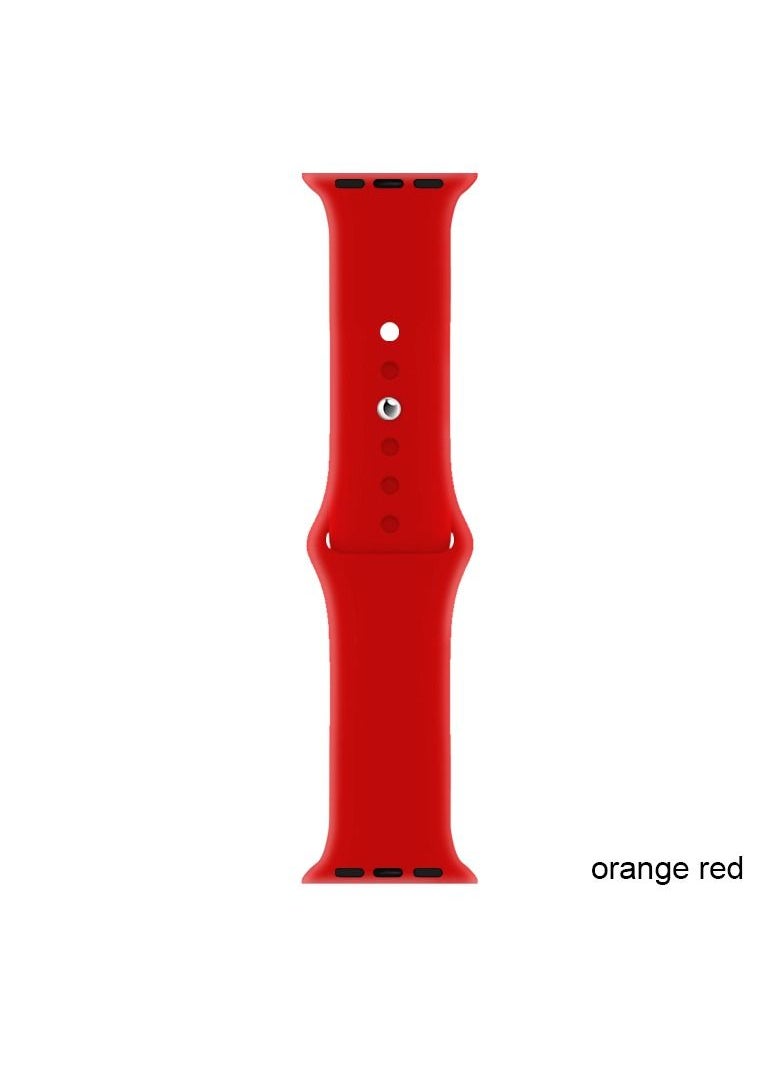 Generic - Apple Watch Band 45mm 44mm 42mm Soft Silicone Sport Band Replacement Wrist Strap Compatible for iWatch Apple Watch Series 7/SE/6/5/4/3/2/1 (45mm/44mm/42mm) - Image 1