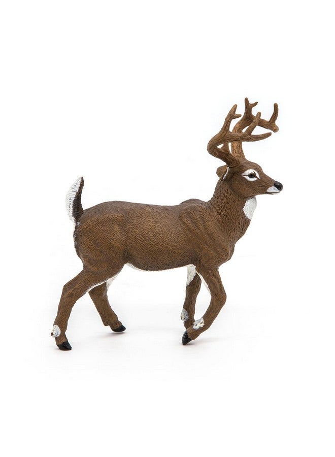 Papo Papo - White-Tailed Deer Figure - Realistic Forest Animal Toy for Kids Age 3+ - Hand Painted Wildlife Model with Antlers - 10.4 x 4 x 10.9 cm - Durable Plastic Figure - Wildlife Collection - 53021 - Image 3