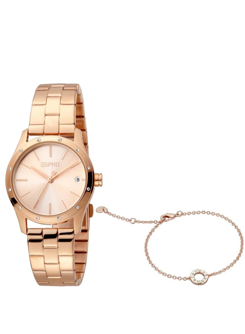 ESPRIT Analog Watch for Women-ES1L223M0085, Rose Gold, Analog Watch - Image 1