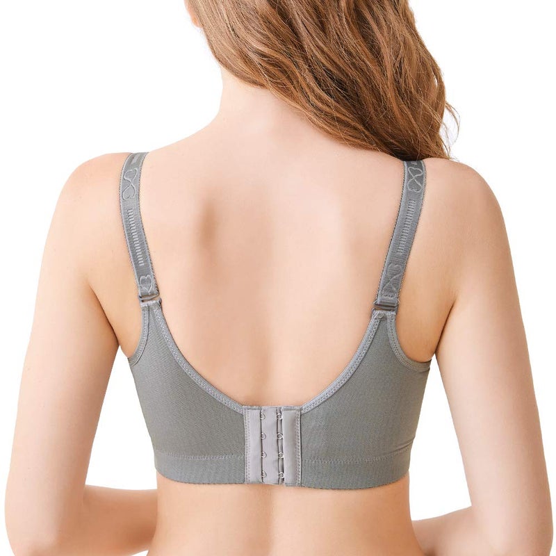 FallSweet Padded Push Up Lace Bras for 34A to 44C Underwire (Grey, 36B). - Image 3