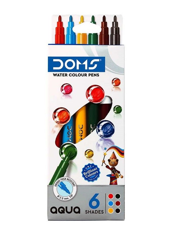 دومس الوان فلوماستر 6 لون سن رفيع - Image 1