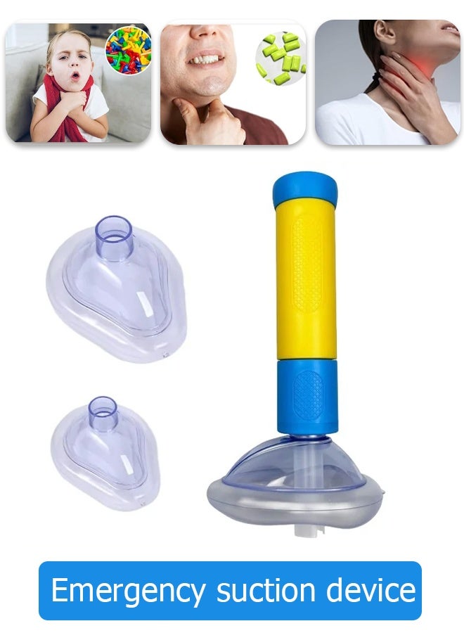 Generic Children's and Adult Suffocation Rescue Devices with 1 Large and 1 Small Mask Breathing Trainer Portable Emergency Suffocation Device Artificial Heart-Lung Device  - Image 1