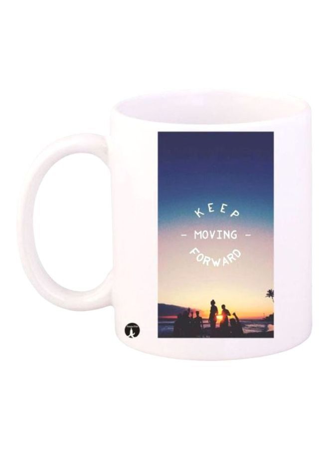 RKN Quote Printed Coffee Mug White/Blue/Black - Image 2