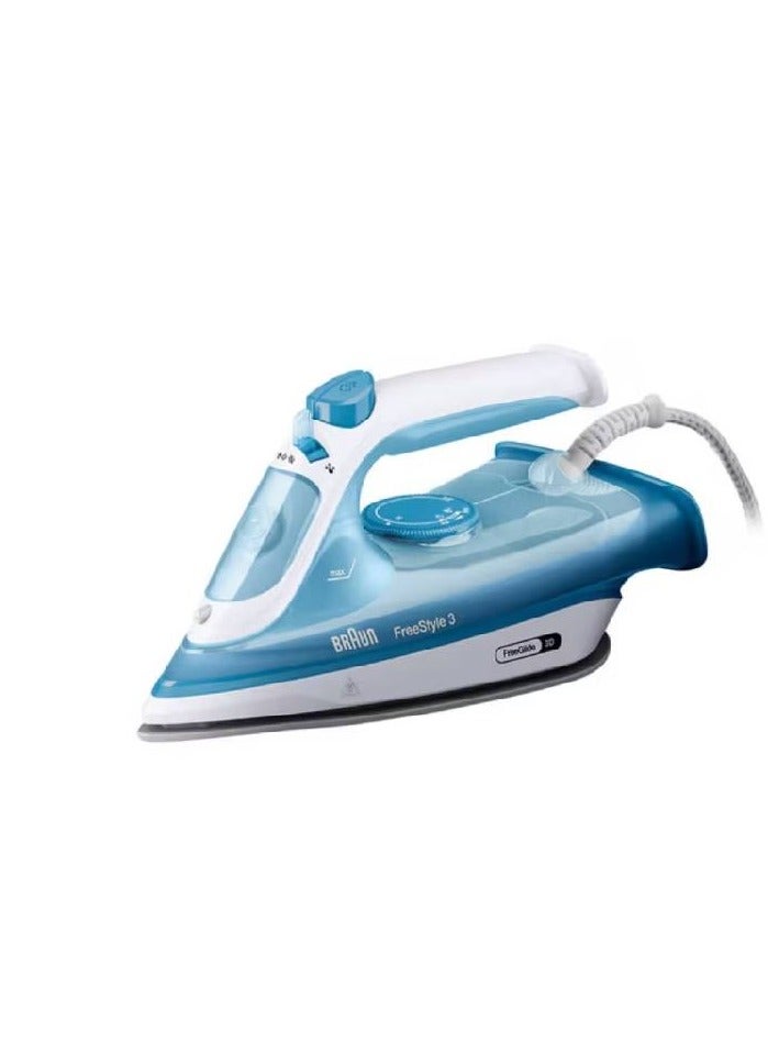 Braun Steam Iron 2400W FreeStyle 3 Blue FI3144BL 270 ml 2400 W FI 3144 Blue