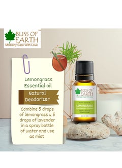 BLISS OF EARTH Bliss of Earth Pure Citronella & Lemongrass Essential Oils Combo 10ML Each For Mosquito & Bug Repelling  - Image 5